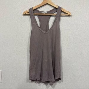 James Perse Standard Purple Gray Cotton Tank Top - Small